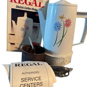Regal Poly Perk 4 To 8 Cup Electric Coffee Maker